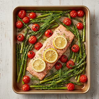 One-Pan Roasted Salmon