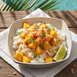 Mango Coconut Rice Bowl